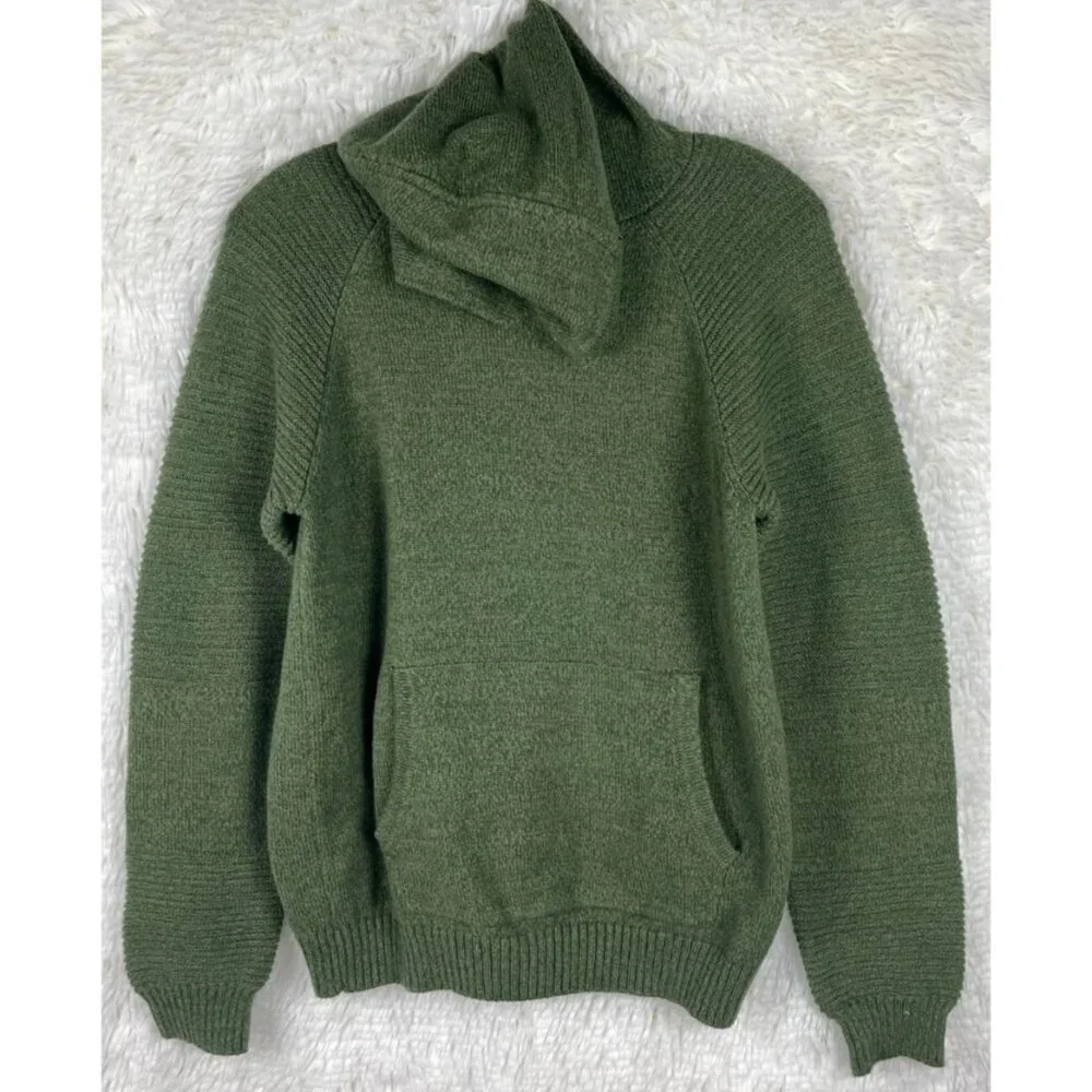 Bixby Nomad XL 16/18 Green Hooded Sweater Front Pocket Pouch Long Sleeve - Picture 2 of 8